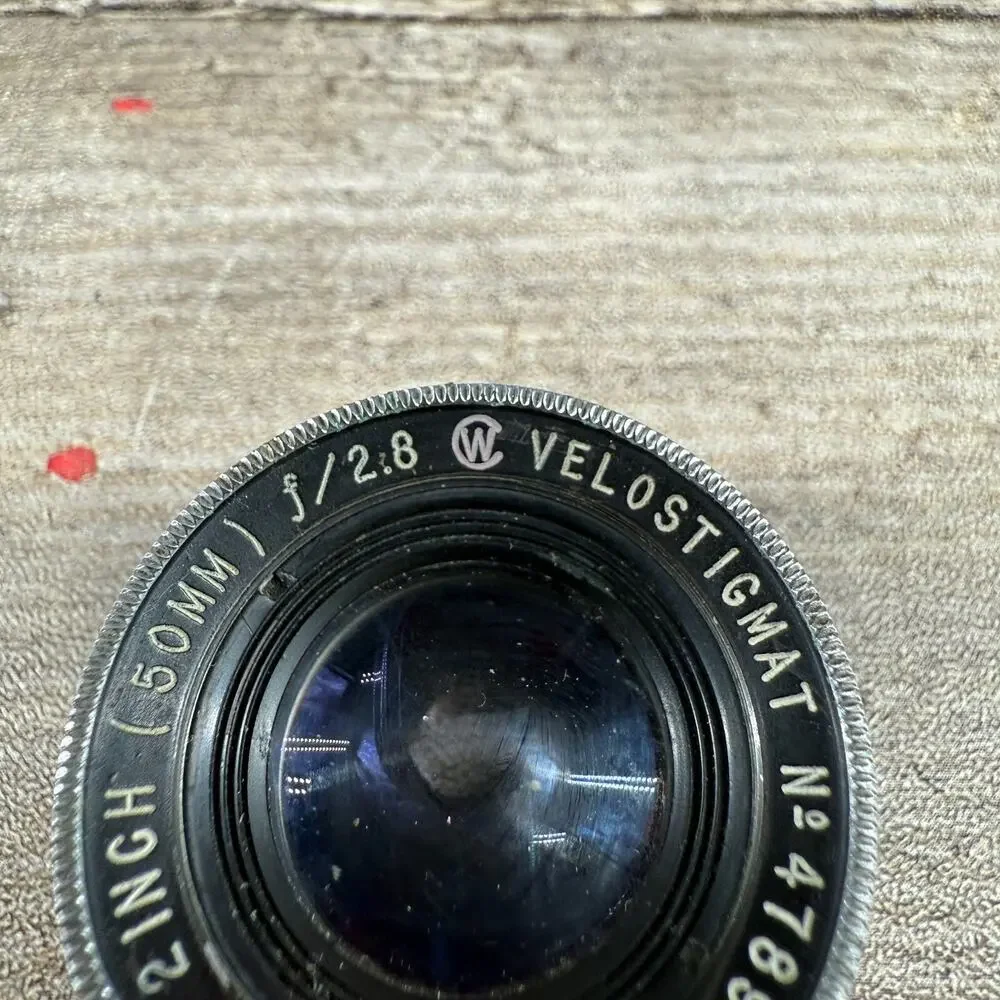 Wollensak 2 Inch Lens 50mm 2.8 Velostigmat
